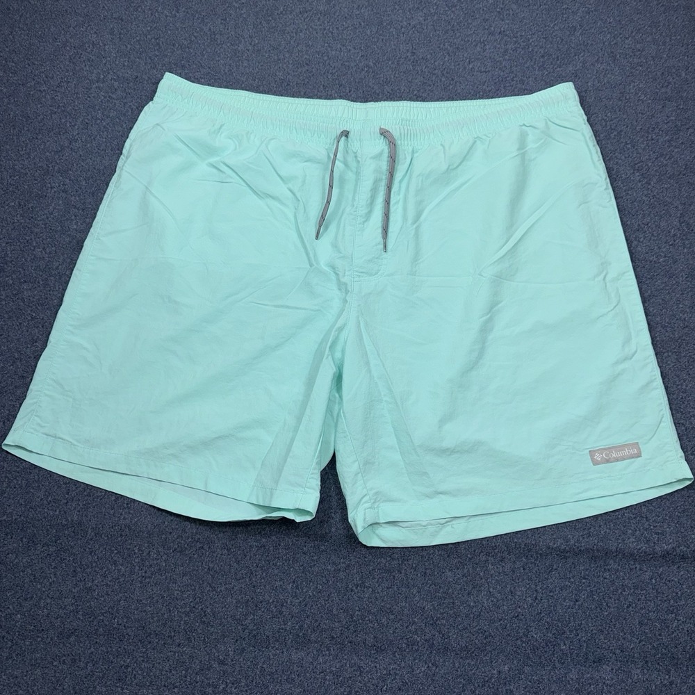 Columbia Mens XXL Palmerston Peak Water Shorts Blue Nylon XM1732 Hiking Swim